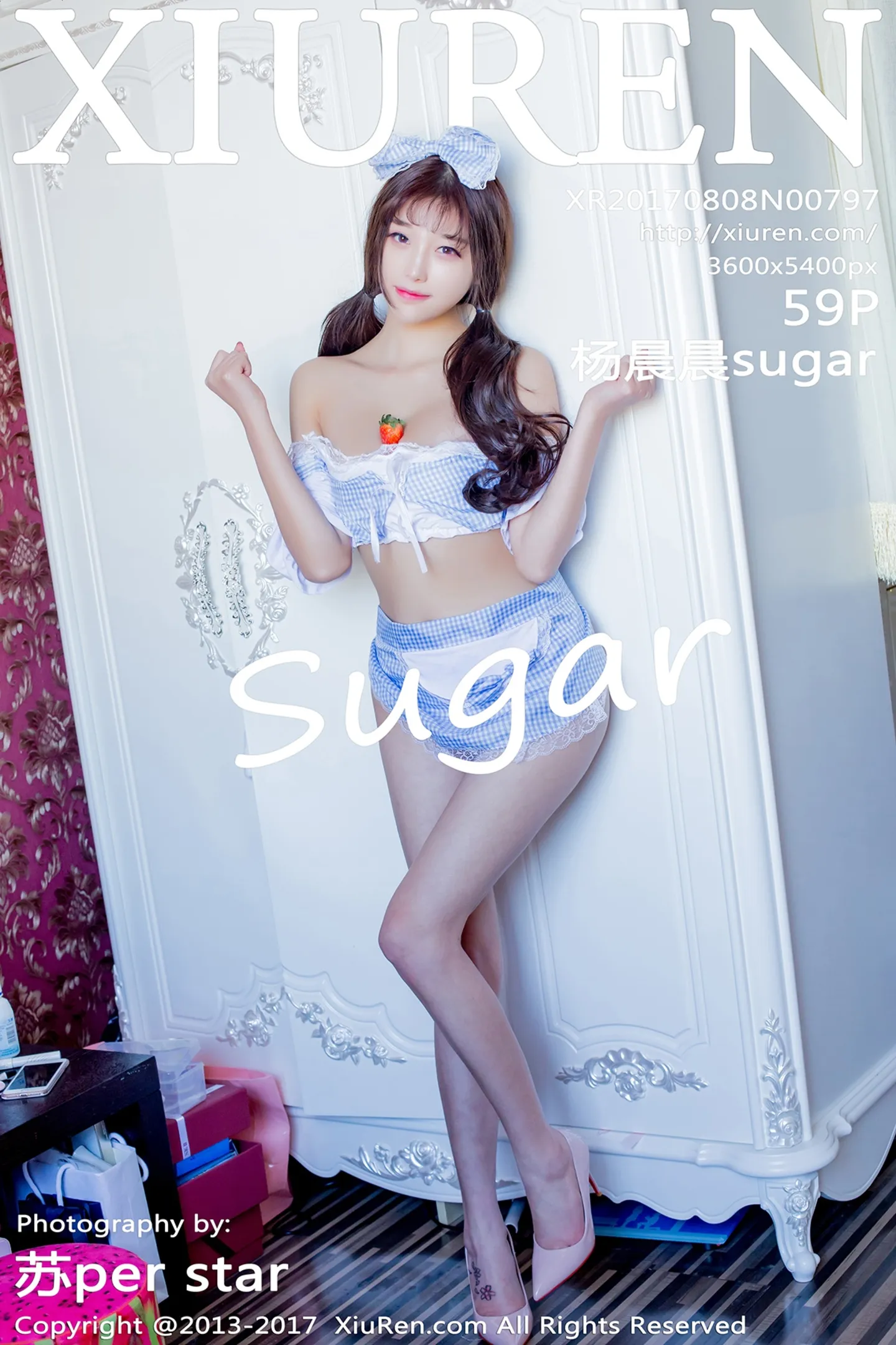 [XiuRen秀人网]No.797_甜美女神杨晨晨sugar性感女仆装秀白嫩美乳靓丽迷人写真59P-秀人网 - XiuRen.Space